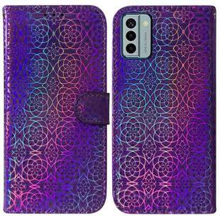 For Nokia G22 Colorful Magnetic Buckle Leather Phone Case(Purple)
