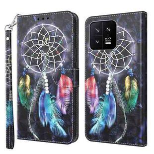 For Xiaomi 13 3D Painted Pattern Leather Phone Case(Colorful Dreamcatcher)