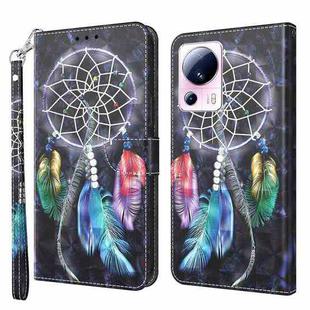 For Xiaomi 13 Lite 3D Painted Pattern Leather Phone Case(Colorful Dreamcatcher)