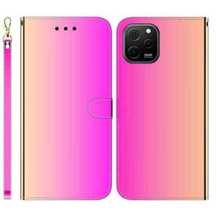 For Huawei nova Y61 / Enjoy 50z Imitated Mirror Surface Leather Phone Case(Gradient Color)