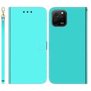 For Huawei nova Y61 / Enjoy 50z Imitated Mirror Surface Leather Phone Case(Mint Green)