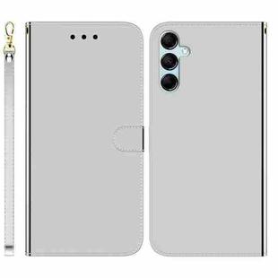 For Samsung Galaxy M14 Imitated Mirror Surface Leather Phone Case(Silver)