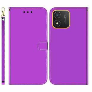 For Honor X5 Imitated Mirror Surface Leather Phone Case(Purple)