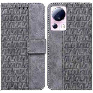 For Xiaomi 13 Lite / Civi 2 Geometric Embossed Leather Phone Case(Grey)