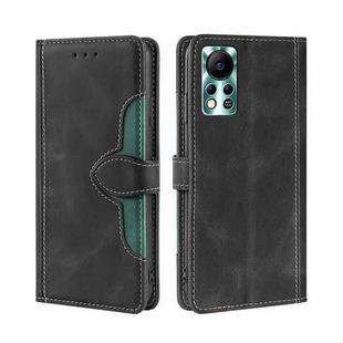 For Infinix Hot 11S NFC Skin Feel Magnetic Buckle Leather Phone Case(Black)