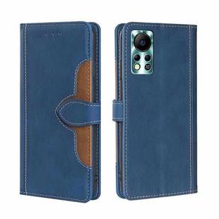 For Infinix Hot 11S NFC Skin Feel Magnetic Buckle Leather Phone Case(Blue)