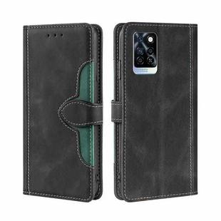 For Infinix Note 10 Pro Skin Feel Magnetic Buckle Leather Phone Case(Black)