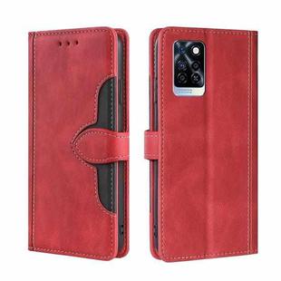 For Infinix Note 10 Pro Skin Feel Magnetic Buckle Leather Phone Case(Red)