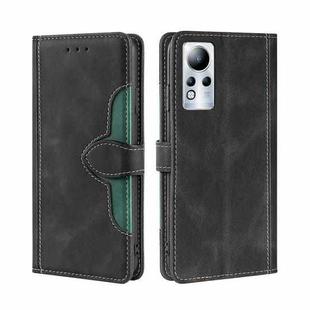 For Infinix Note 11 Skin Feel Magnetic Buckle Leather Phone Case(Black)