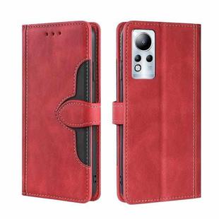 For Infinix Note 11 Skin Feel Magnetic Buckle Leather Phone Case(Red)