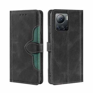 For Infinix Note 12 VIP Skin Feel Magnetic Buckle Leather Phone Case(Black)