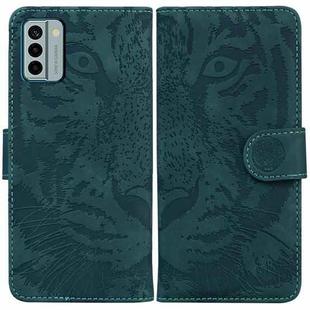 For Nokia G22 Tiger Embossing Pattern Flip Leather Phone Case(Green)