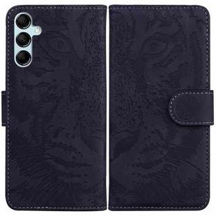 For Samsung Galaxy M14 Tiger Embossing Pattern Flip Leather Phone Case(Black)