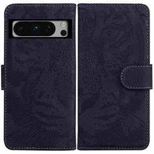 For Google Pixel 8 Pro Tiger Embossing Pattern Flip Leather Phone Case(Black)