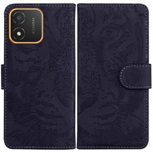 For Honor X5 Tiger Embossing Pattern Flip Leather Phone Case(Black)