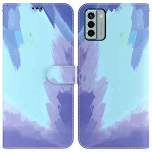 For Nokia G22 Watercolor Pattern Flip Leather Phone Case(Winter Snow)