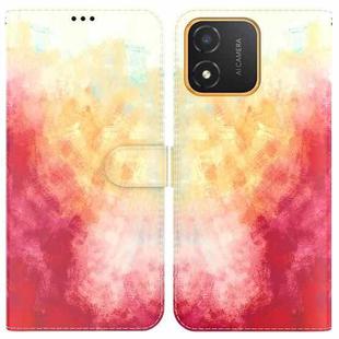 For Honor X5 Watercolor Pattern Flip Leather Phone Case(Spring Cherry)