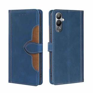 For Tecno Pova 4 Skin Feel Magnetic Buckle Leather Phone Case(Blue)