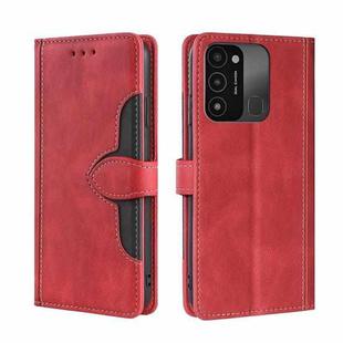 For Tecno Spark 8C / Spark GO 2022 Skin Feel Magnetic Buckle Leather Phone Case(Red)