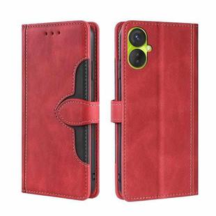 For Tecno Spark 9 Pro Skin Feel Magnetic Buckle Leather Phone Case(Red)