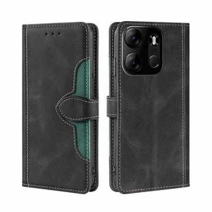 For Tecno Spark GO 2023 / Pop 7/Pop 7 Pro Skin Feel Magnetic Buckle Leather Phone Case(Black)