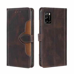 For Rakuten Big S Skin Feel Magnetic Buckle Leather Phone Case(Brown)