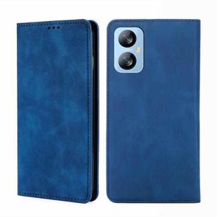 For Blackview A52 Skin Feel Magnetic Horizontal Flip Leather Phone Case(Blue)