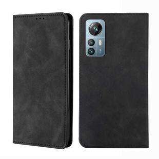 For Blackview A85 Skin Feel Magnetic Horizontal Flip Leather Phone Case(Black)