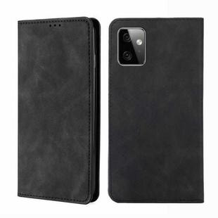 For Motorola Moto G Power 2023 Skin Feel Magnetic Horizontal Flip Leather Phone Case(Black)