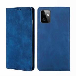 For Motorola Moto G Power 2023 Skin Feel Magnetic Horizontal Flip Leather Phone Case(Blue)