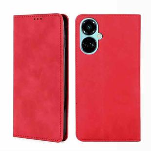 For Tecno Camon 19 / Camon 19 Pro Skin Feel Magnetic Horizontal Flip Leather Phone Case(Red)