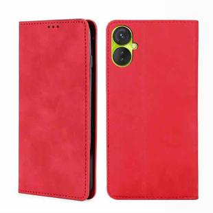 For Tecno Spark 9 Pro Skin Feel Magnetic Horizontal Flip Leather Phone Case(Red)