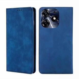 For Tecno Spark 10 Pro Skin Feel Magnetic Horizontal Flip Leather Phone Case(Blue)
