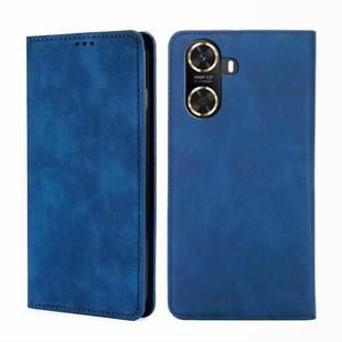 For Huawei Enjoy 60 Skin Feel Magnetic Horizontal Flip Leather Phone Case(Blue)