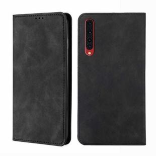 For Rakuten Big Skin Feel Magnetic Horizontal Flip Leather Phone Case(Black)