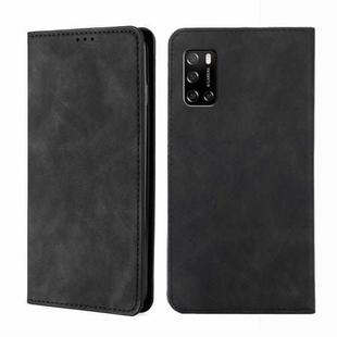 For Rakuten Big S Skin Feel Magnetic Horizontal Flip Leather Phone Case(Black)