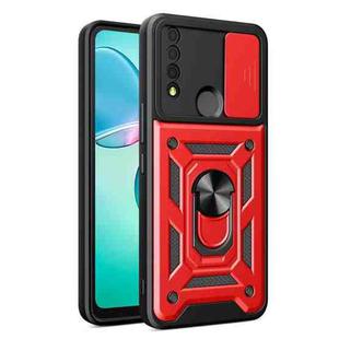 For TCL 30 XE 5G Sliding Camera Cover Design TPU + PC Phone Case(Red)