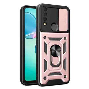 For TCL 30 XE 5G Sliding Camera Cover Design TPU + PC Phone Case(Rose Gold)