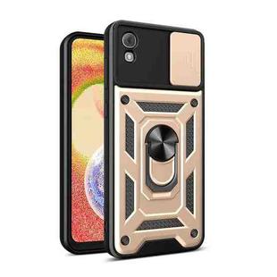 For TCL 30 Z Sliding Camera Cover Design TPU + PC Phone Case(Gold)