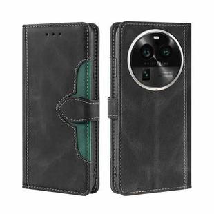 For OPPO Find X6 Pro 5G Skin Feel Magnetic Buckle Leather Phone Case(Black)