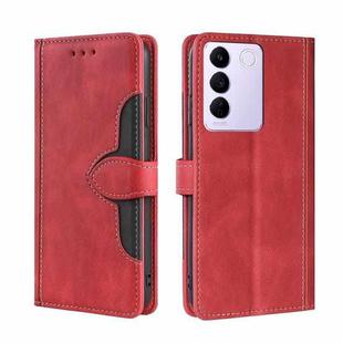 For vivo S16e Skin Feel Magnetic Buckle Leather Phone Case(Red)