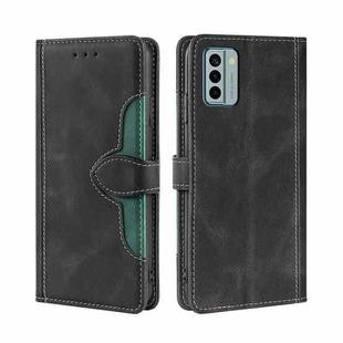 For Nokia G22 Skin Feel Magnetic Buckle Leather Phone Case(Black)