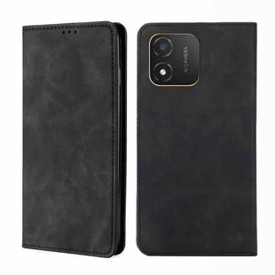 For Honor X5 4G Skin Feel Magnetic Horizontal Flip Leather Phone Case(Black)