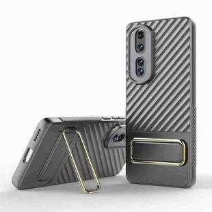 For Honor 80 Pro 5G Wavy Textured Phone Case (Grey)