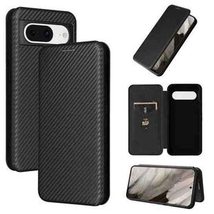 For Google Pixel 8 Pro Carbon Fiber Texture Flip Leather Phone Case(Black)