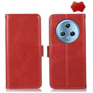 For Honor Magic5 Crazy Horse Top Layer Cowhide Leather Phone Case(Red)