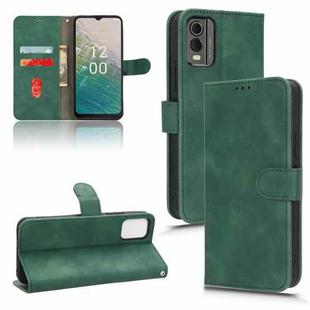 For Nokia C32 Skin Feel Magnetic Flip Leather Phone Case(Green)