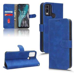 For Nokia C22 Skin Feel Magnetic Flip Leather Phone Case(Blue)