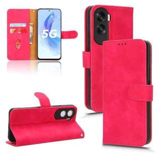 For Honor X50i Skin Feel Magnetic Flip Leather Phone Case(Rose Red)