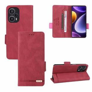 For Xiaomi Redmi Note 12 Turbo Magnetic Clasp Leather Phone Case(Red)